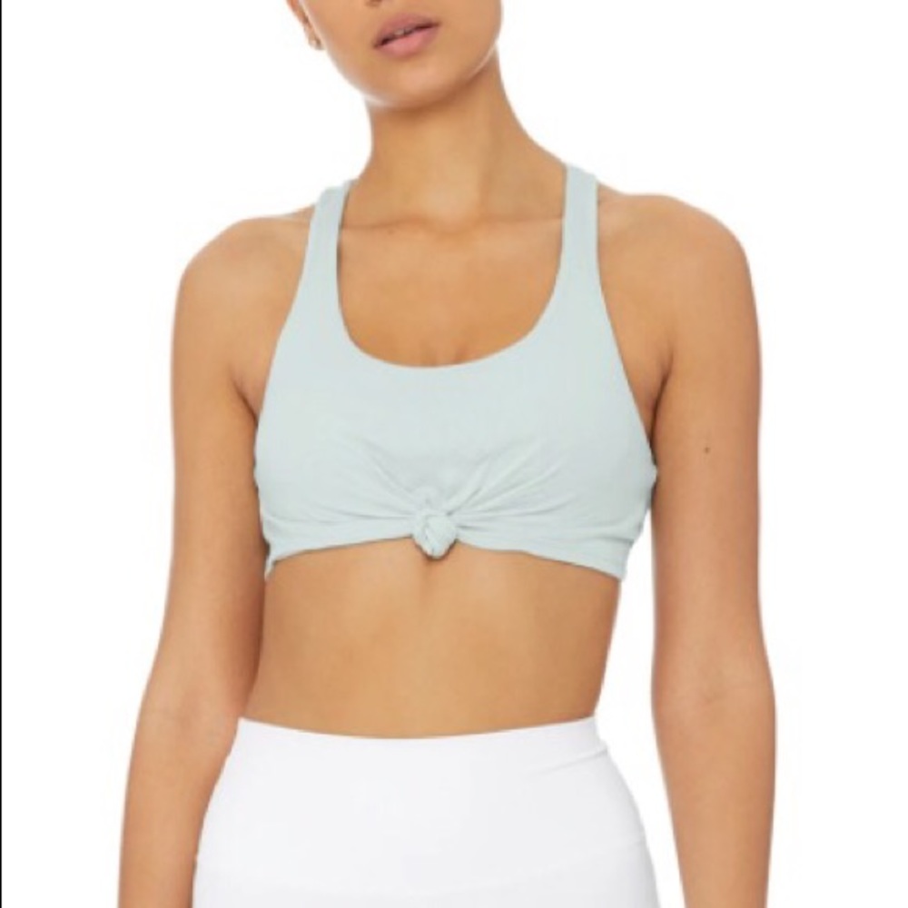 Alo yoga knot tank bra cloud BNWT